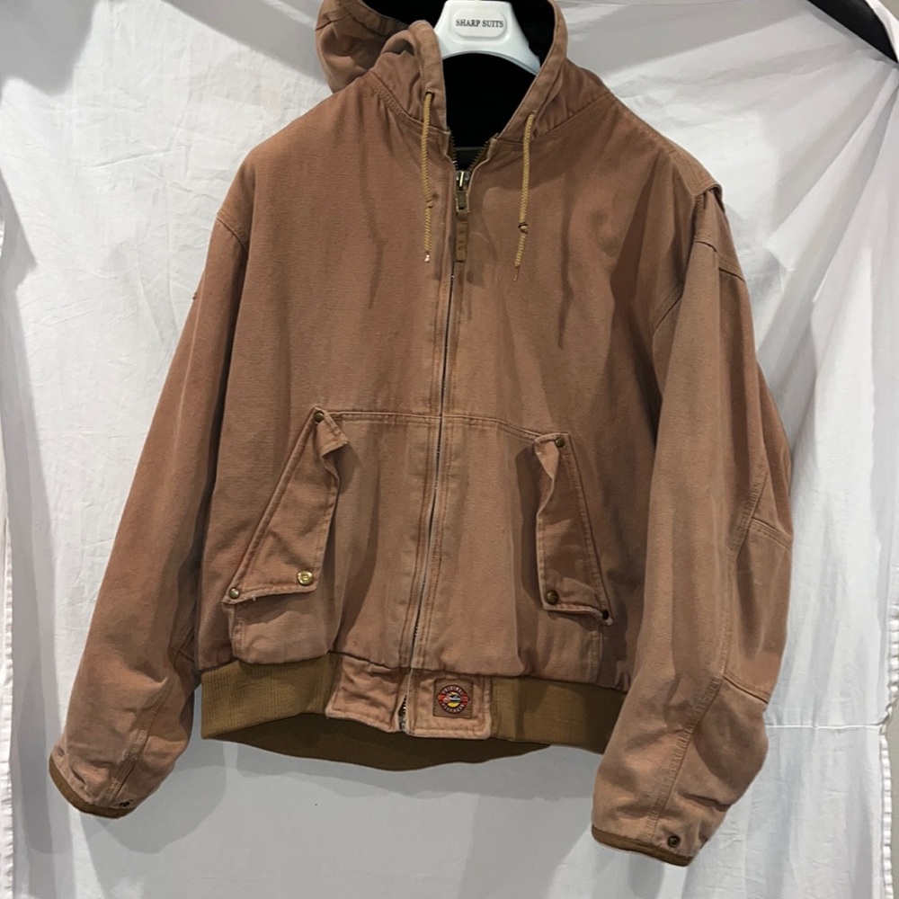 vintage men’s, hooded, heavy duty jacket.